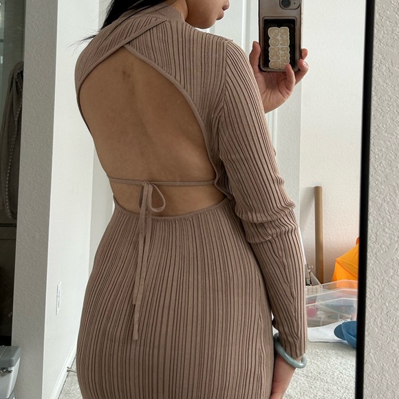 Petal and Pup Milleri Dress Tan - Picture 4 of 5